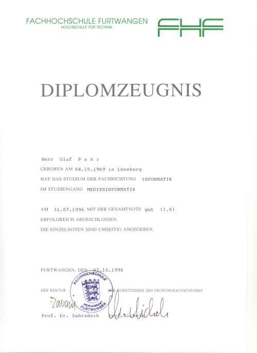 Diplomzeugnis 1
